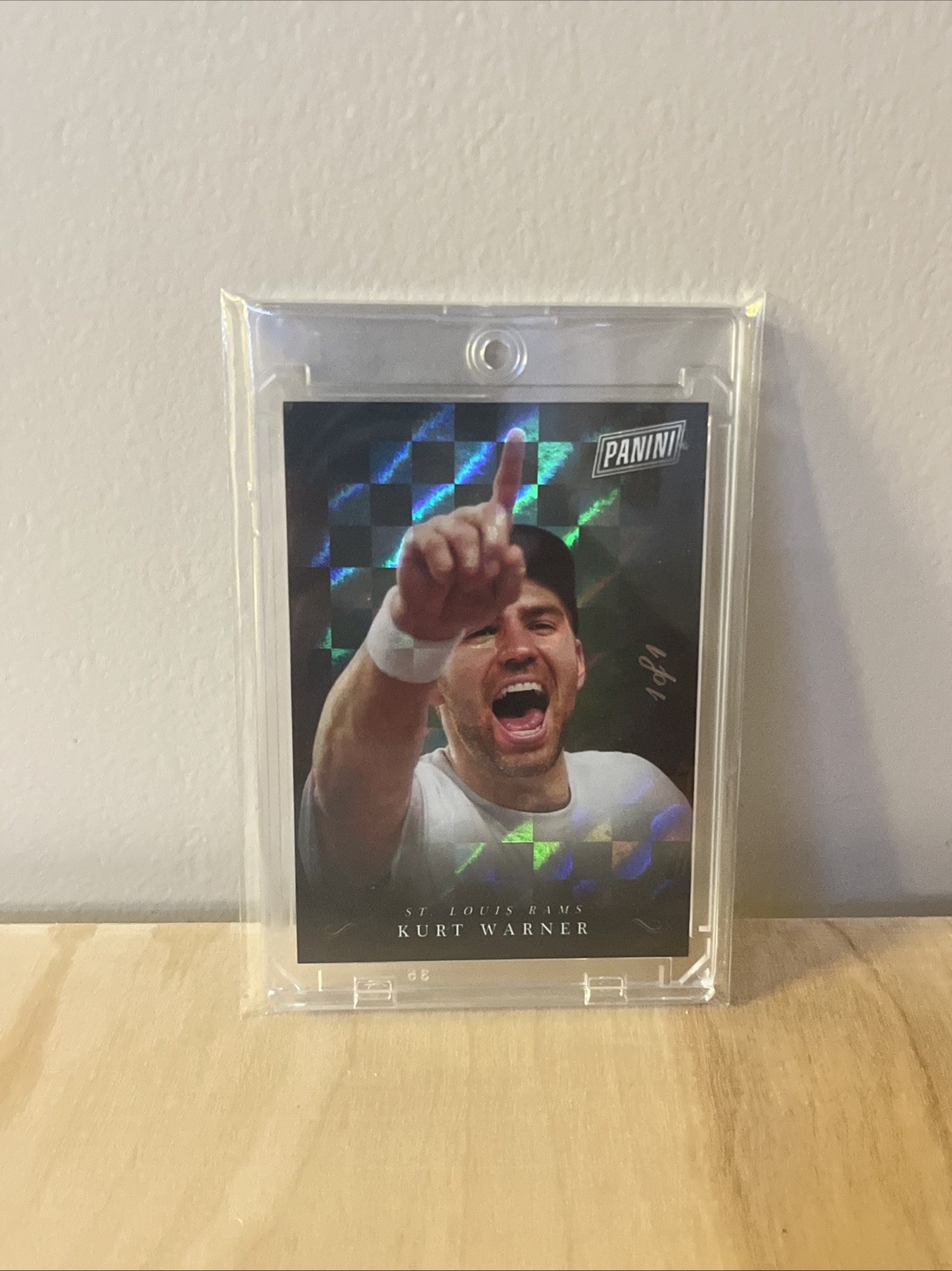 2018 Panini Black Friday – Panini Collection Kurt Warner #KW Cracked Ice 1/1