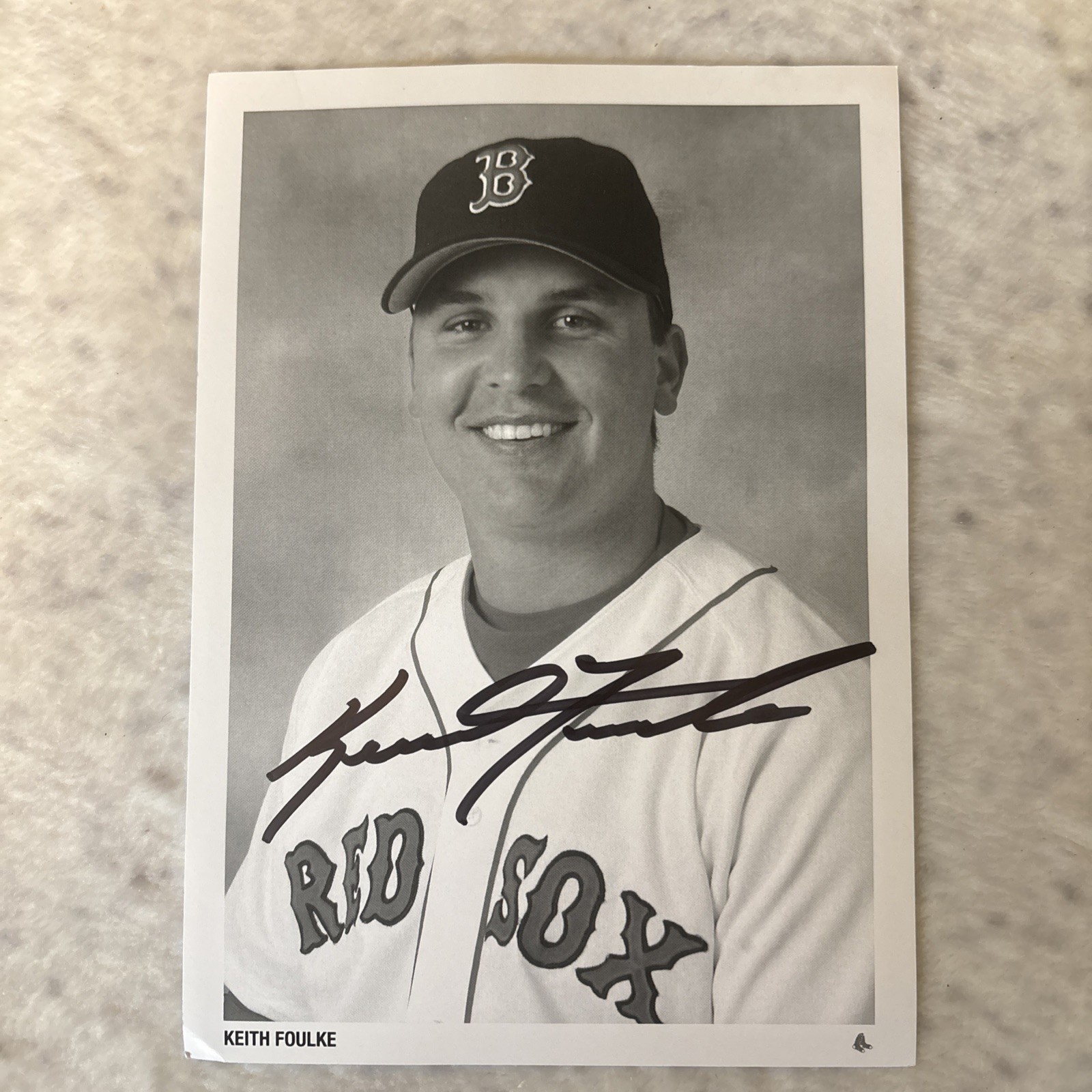 Keith Foulke Signed Autographed Boston Red Sox 7”x 5” Photo