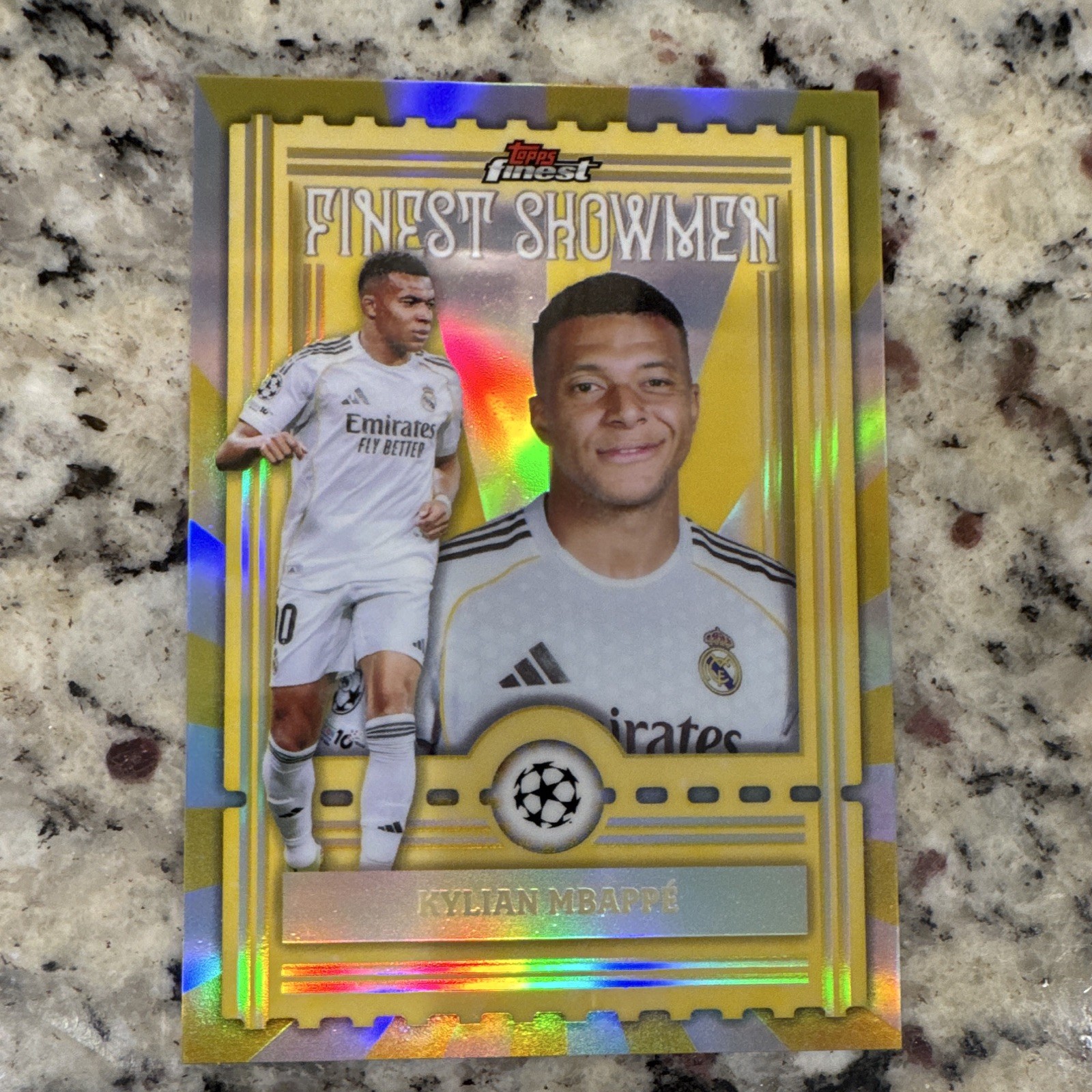 Topps Finest 2026 Kylian Mbappé Real Madrid Finest Showmen Insert #FS-10 UCL