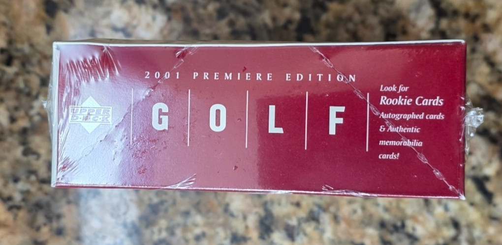 2001 Upper Deck Premiere Golf Box Red Sealed Tiger Woods Auto Rookie FASC MINT