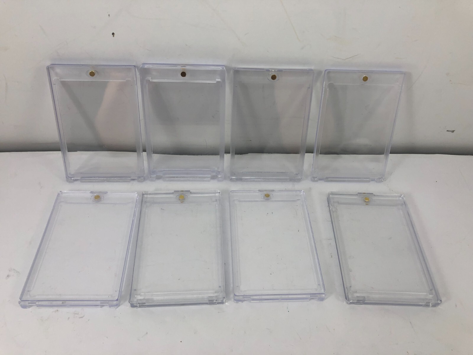 Lot of 8 – Magnetic Card Holders – 5 Ultra Pro – 3 off brand – 4x 130pt – 1x 360