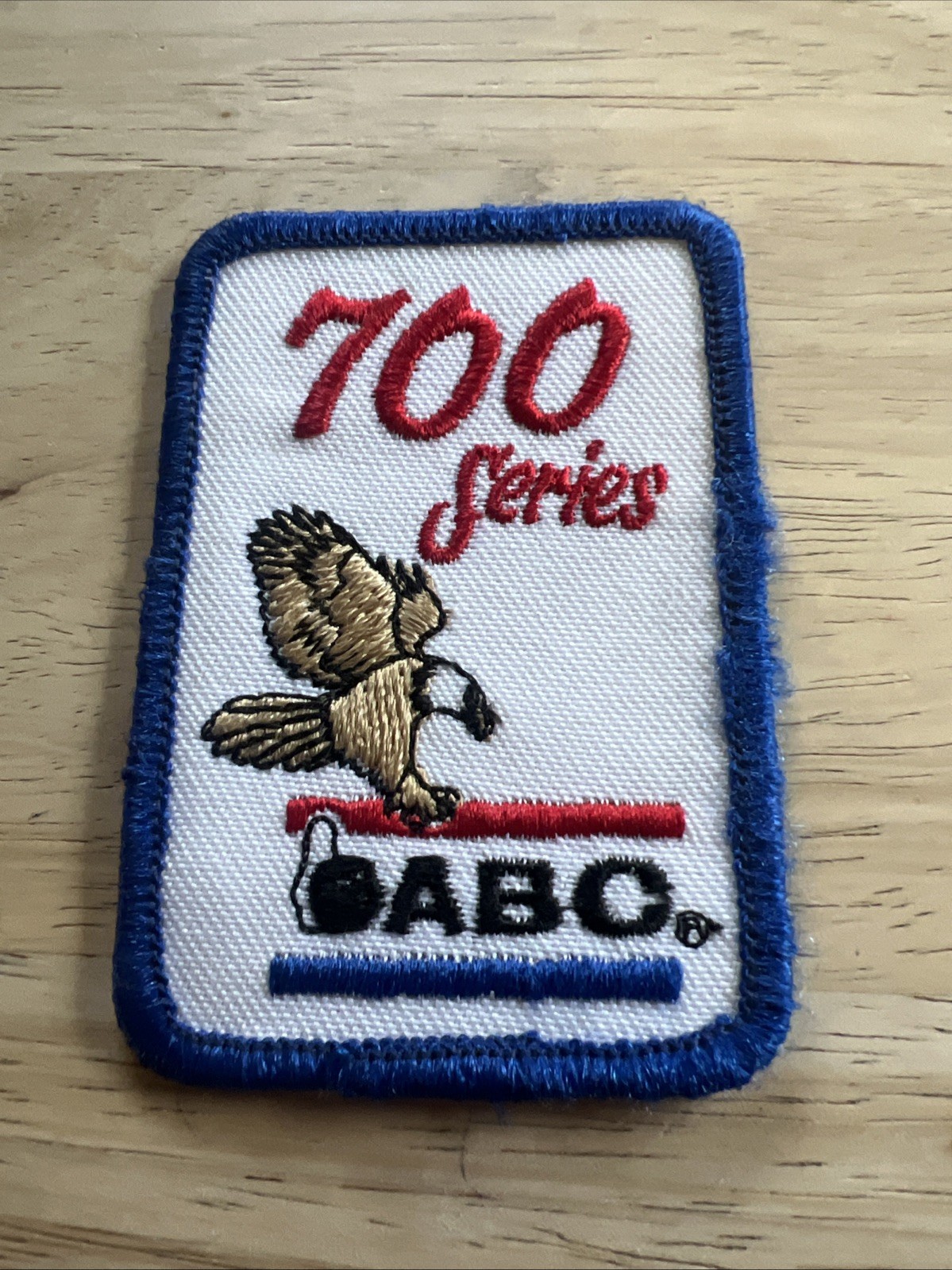 VINTAGE EMBROIDERED PATCH BOWLING RETRO ABC SERIES 700 SERIES EAGLE 2”x3”
