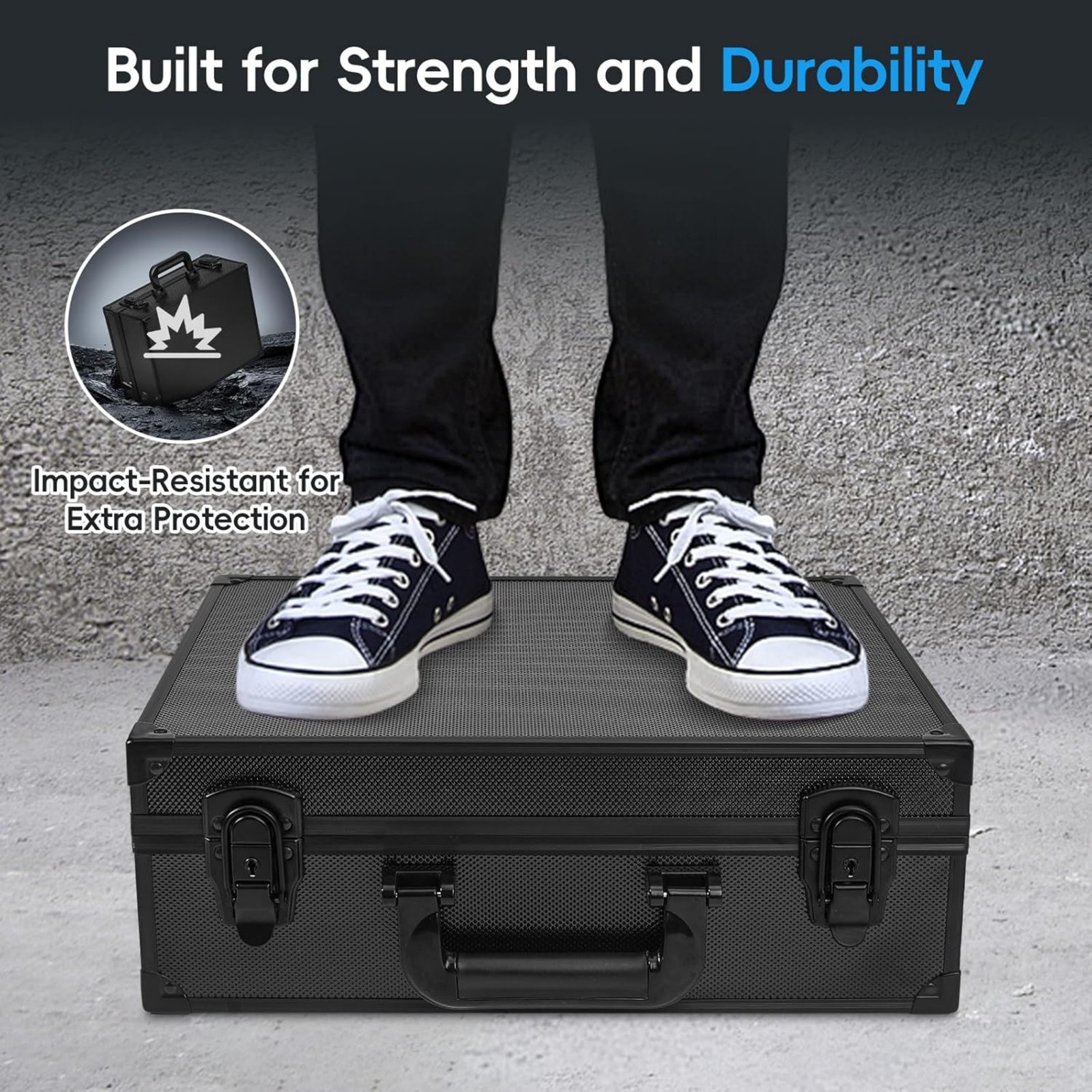 600+ Capacity 3″x4″ 35PT Toploader Box Aluminum Alloy Card Organizer Lockable US