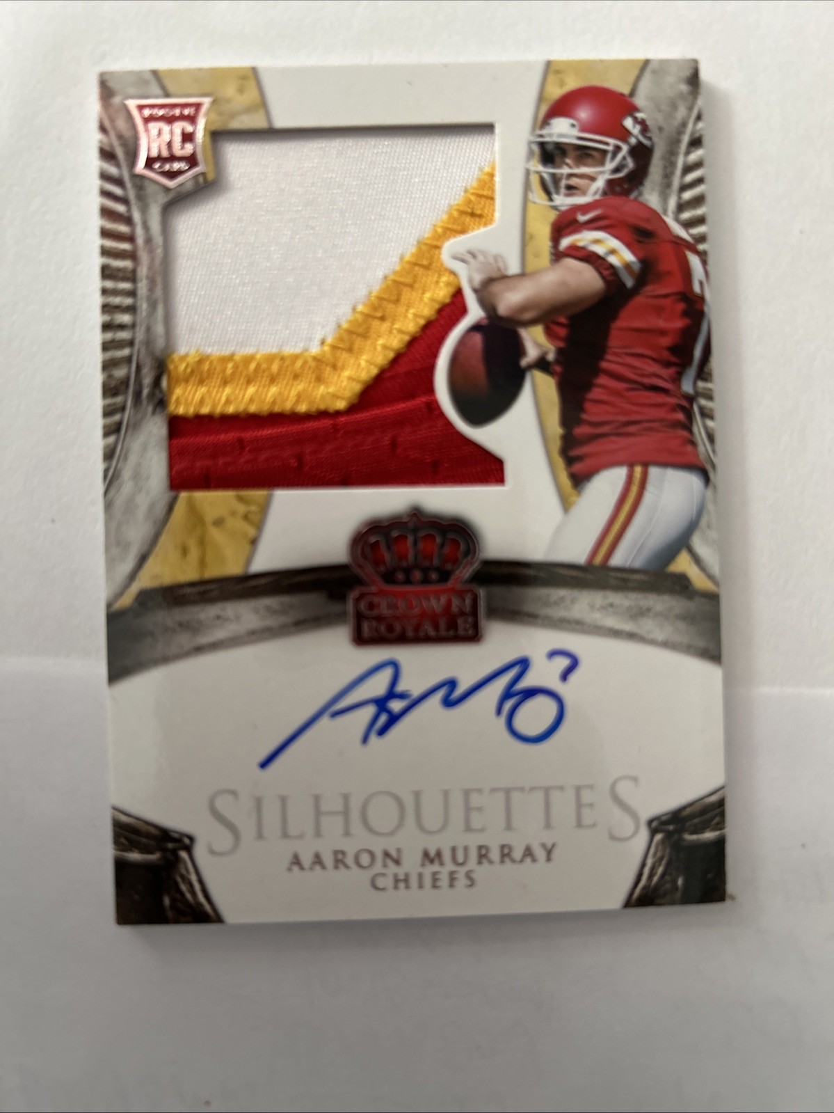 2014 CROWN ROYALE SILHOUETTES 3 COLOR 70/99 JERSEY AUTO AARON MURRAY #240