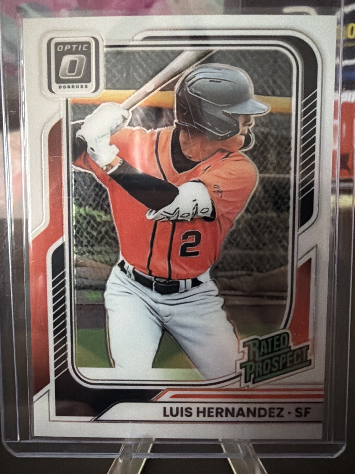 2026 Panini Donruss Luis Hernandez Optic Rated Prospect #200 GIants