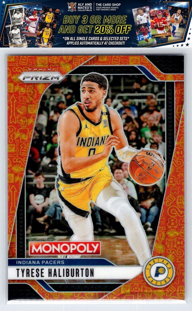 2024-25 Panini Monopoly #58 Tyrese Haliburton Club Prizms #/1499