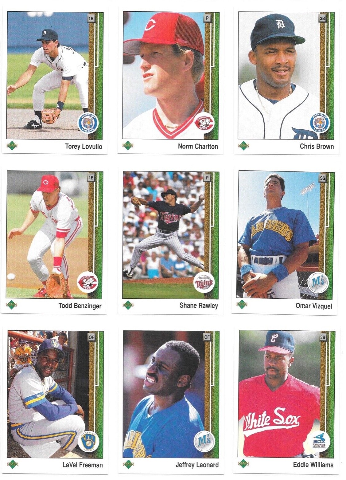 1989 Upper Deck High # Series Baseball Trading Cards #s 701-800 / Choose / mb29
