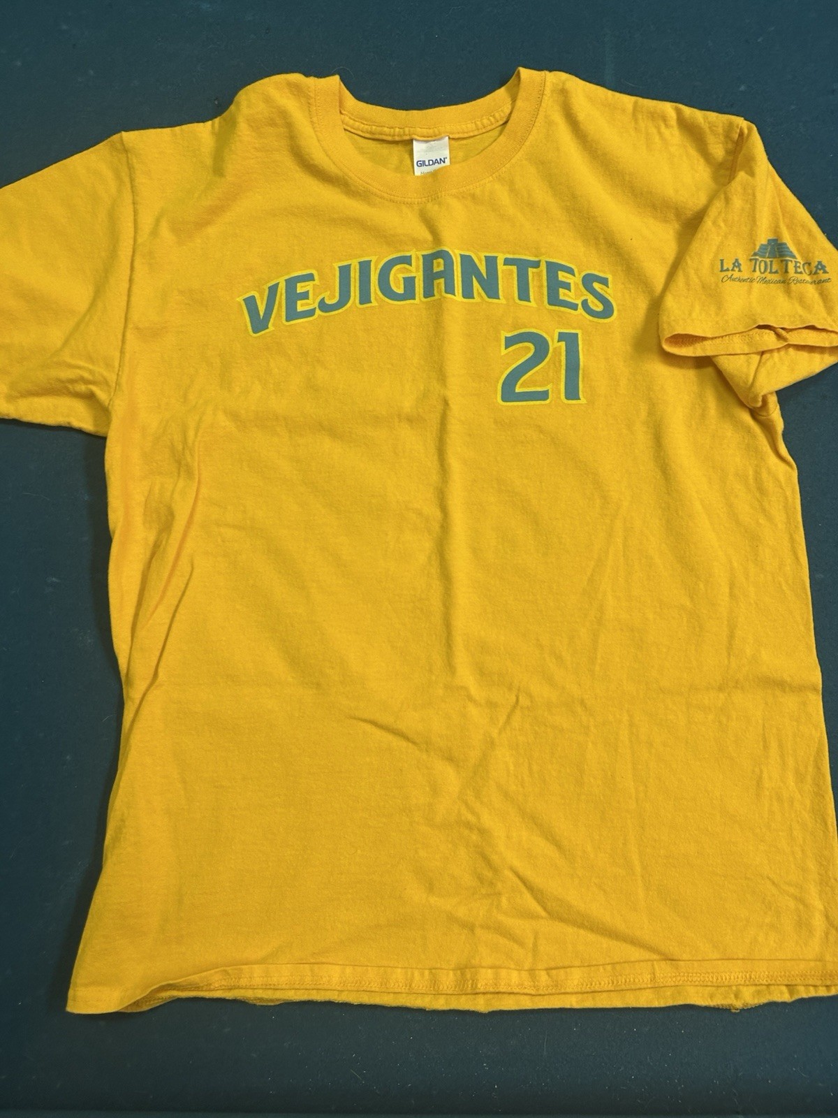Roberto Clemente Vejigantes Latin Heritage Night Jersey Tshirt Large SWB SGA