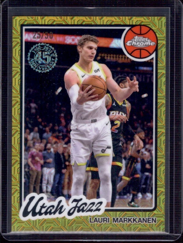 LAURI MARKKANEN 2025-26 Topps 1980-81 Silver Pack Chrome Gold Refractor #25/50