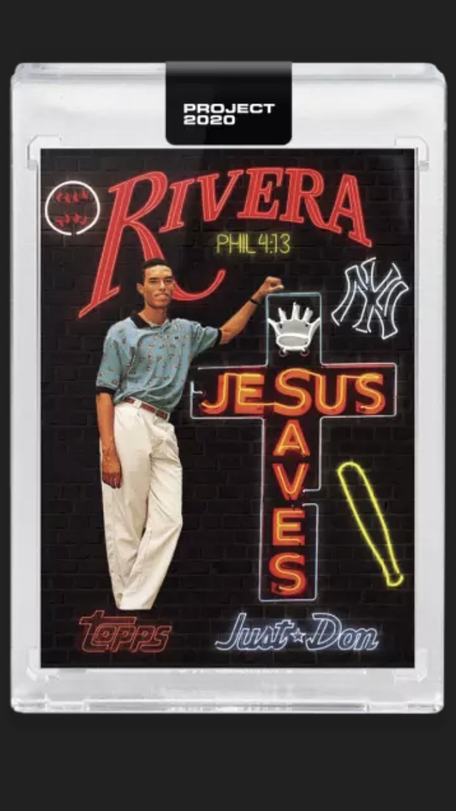 Low Print Run 4952 Topps PROJECT 2020 Card 199 Mariano Rivera by Don C In Hand