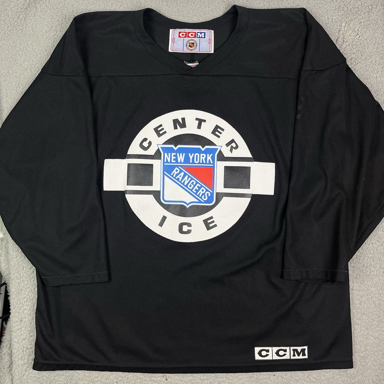Vintage New York Rangers Center Ice CCM Edition Hockey Jersey Size XL