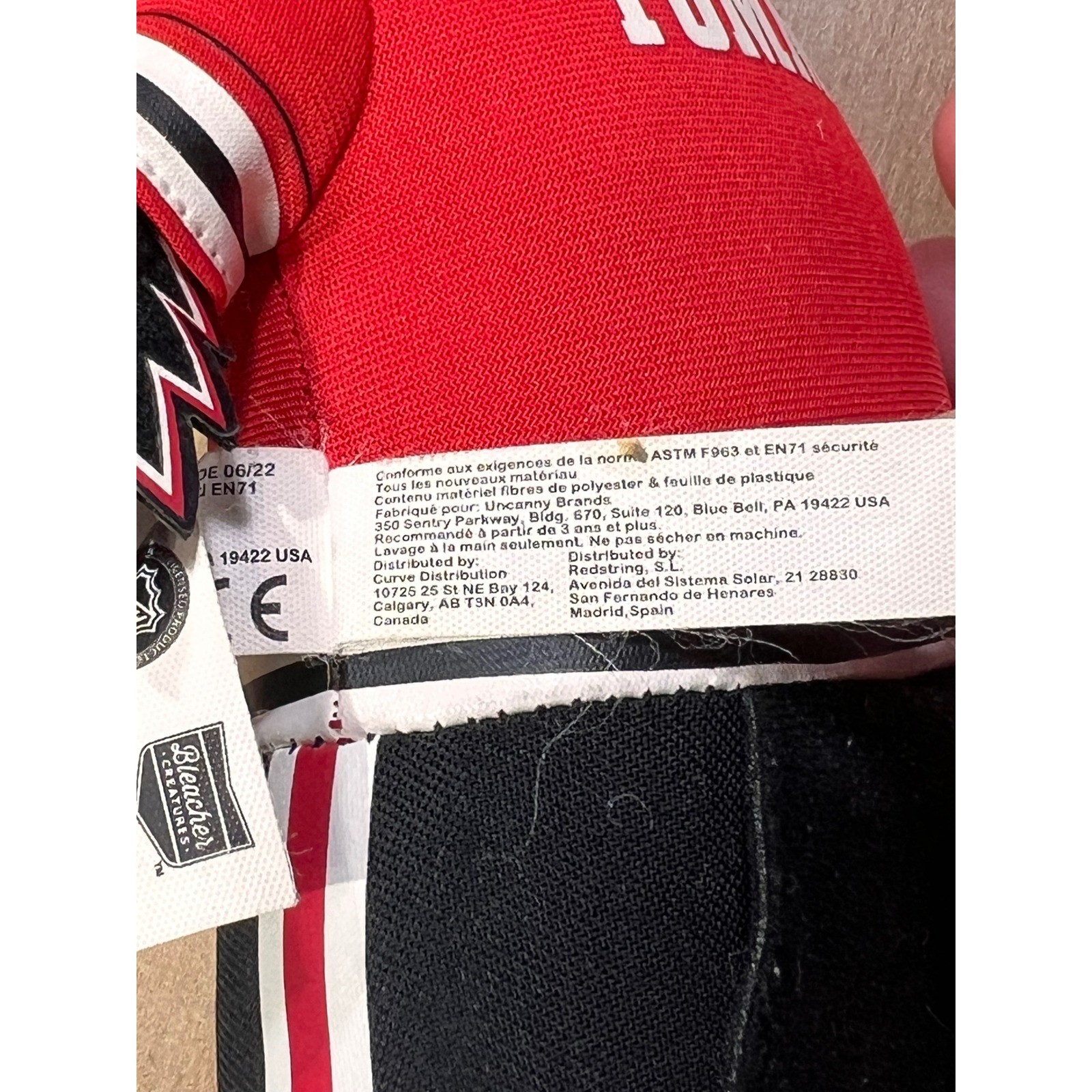 Bleacher Creatures Chicago Blackhawks Tommy Plush Mascot Doll 10 inch
