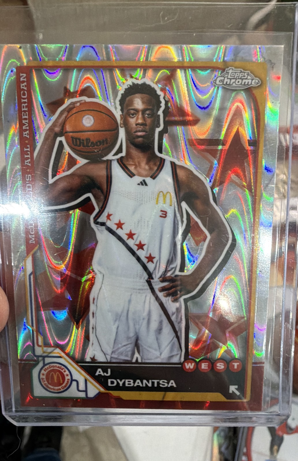 #1 Draft Pick 2025 Mcdonald’s All American AJ Dybantsa #7 RayWave Refractor (RC)