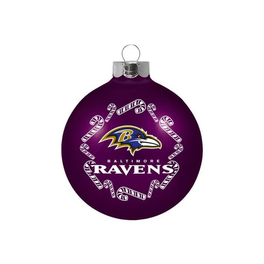 Baltimore Ravens 2.5in Glass Snowball Christmas Ornament – NFL NEW