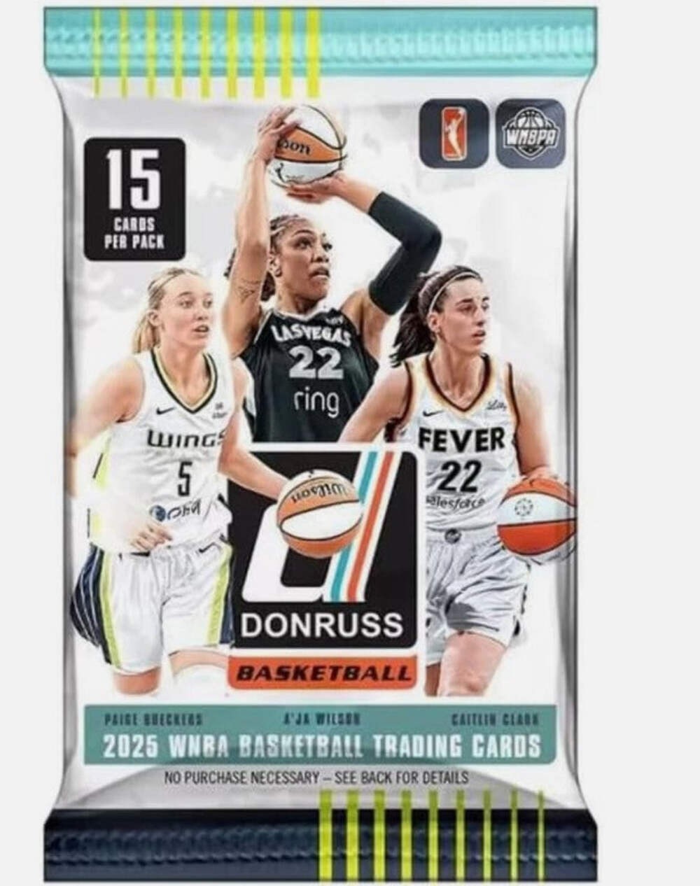 2025 Panini Donruss Basketball WNBA Sealed Mega Box Pack (1 Pack – 15 Cards)