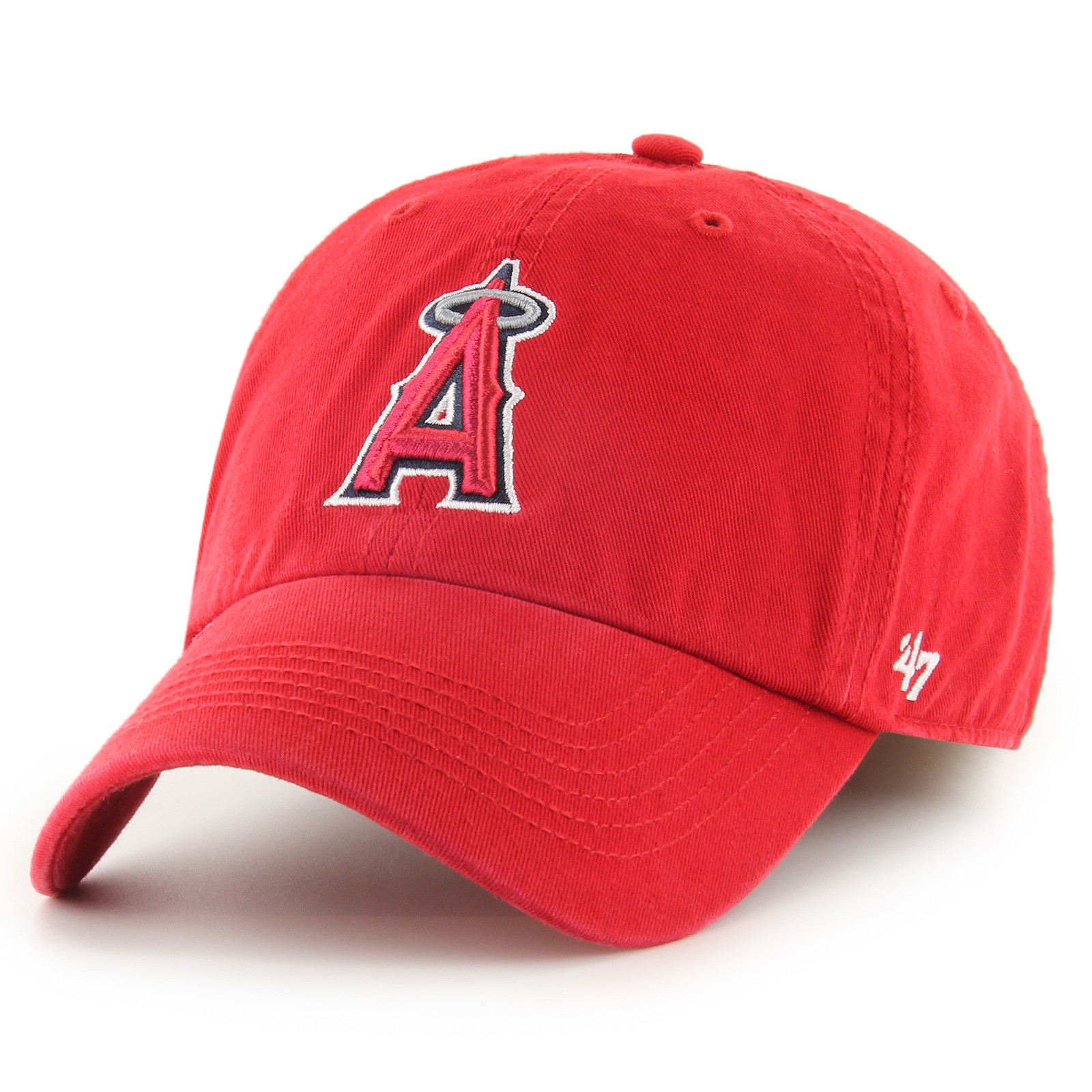 Men’s ’47 Red Los Angeles Angels Franchise Logo Fitted Hat