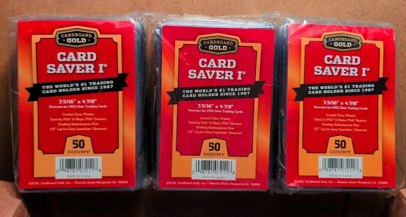 150 Cardboard Gold 3-5/16 x 4-7/8″ Oversized For 1952 To Date Trading Cards