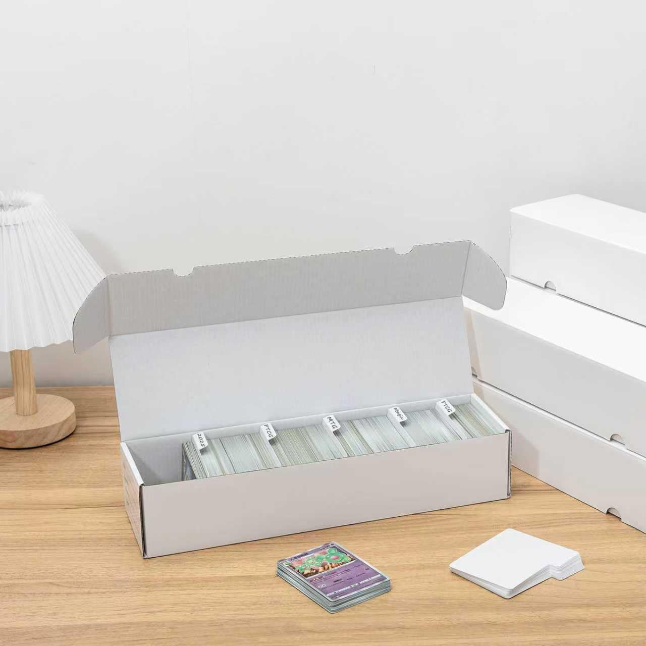QINGUANG Trading Card Storage Box | 3 Pack • 1100 Count MTG Card Storage Box | w