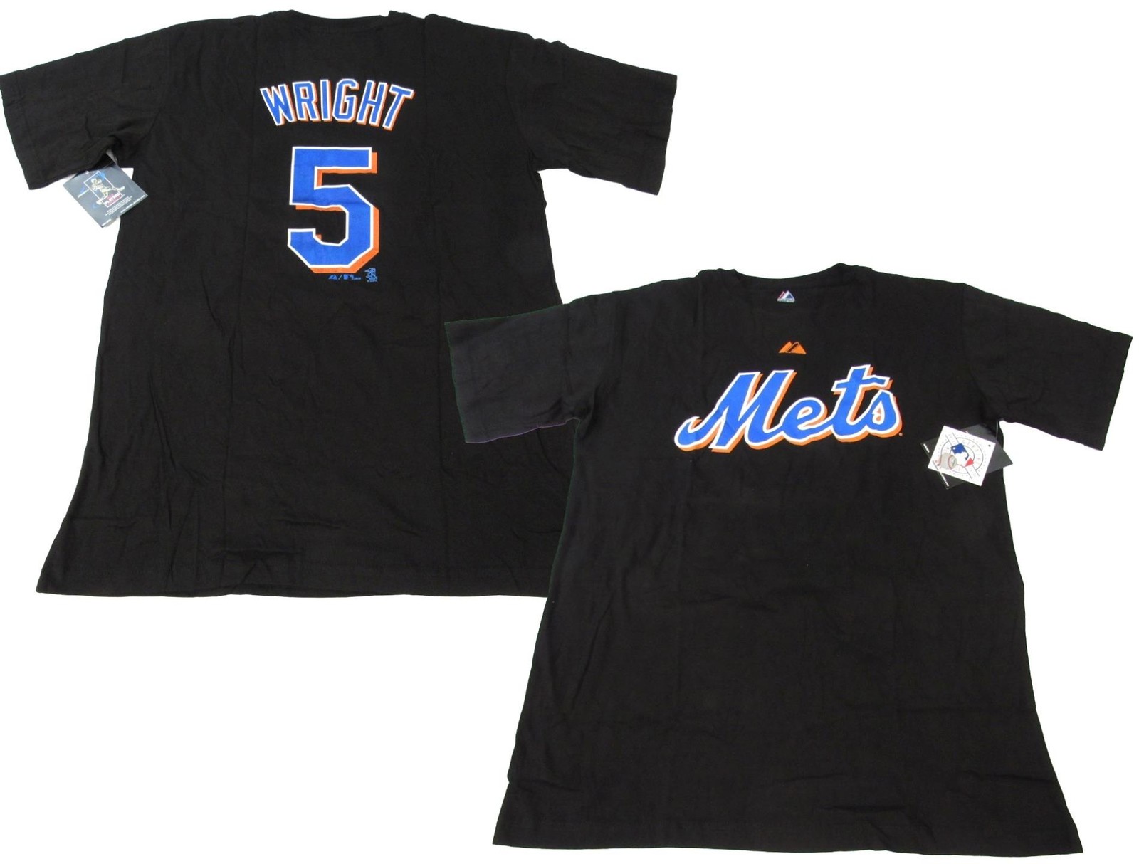 New York Mets #5 David Wright Mens Big & Tall Size XL-2XL-3XL-4XL Majestic Shirt