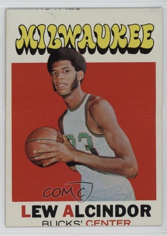 1971-72 Topps Kareem Abdul-Jabbar (Lew Alcindor on Card) #100 HOF 0q4x