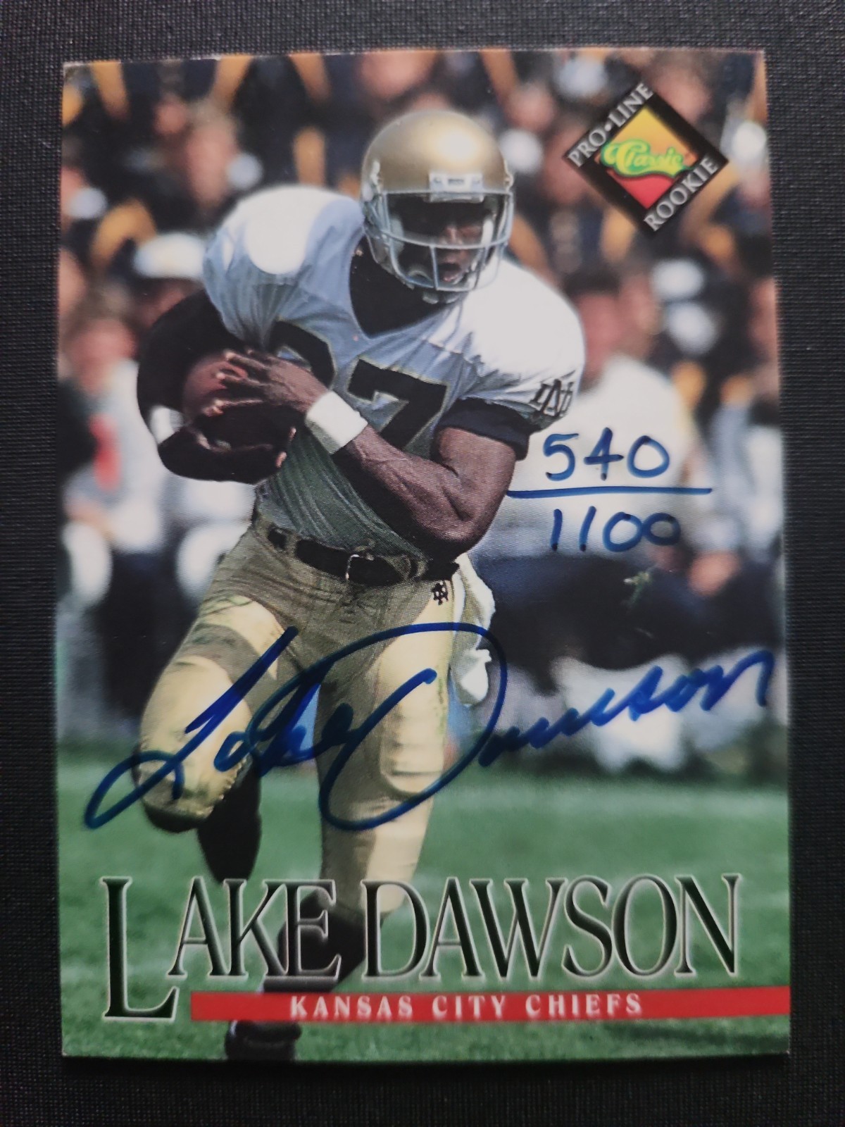 1994 Classic Pro Line Live – Autographs Lake Dawson /1100 (AU, RC)