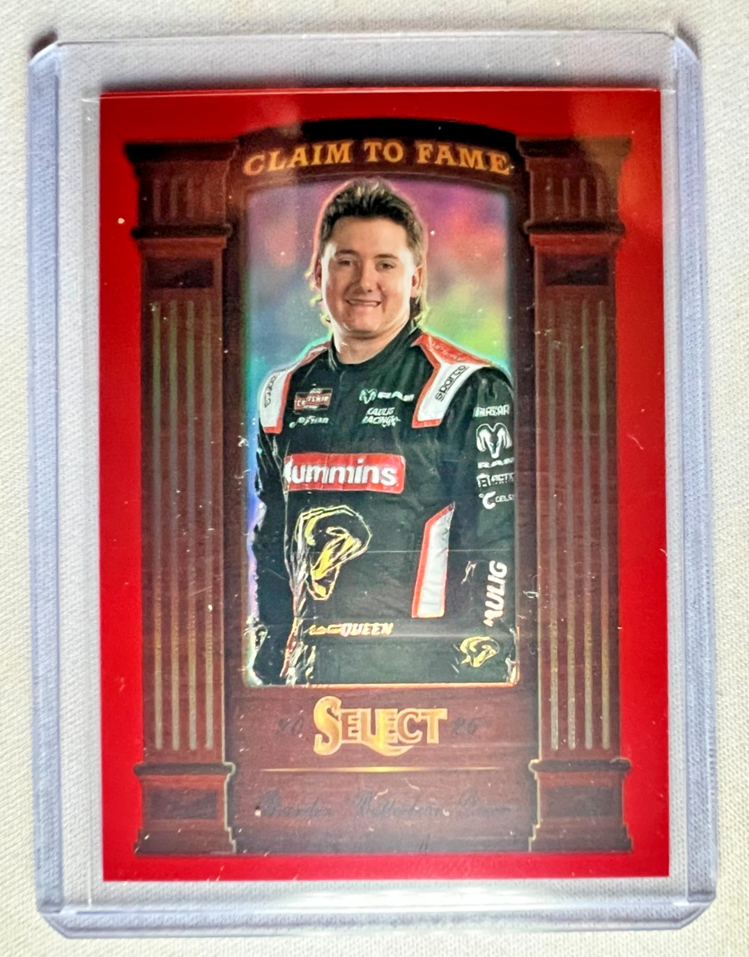 2026 Panini Select Racing BRENDEN “BUTTERBEAN” QUEEN Claim to Fame RED SP /99