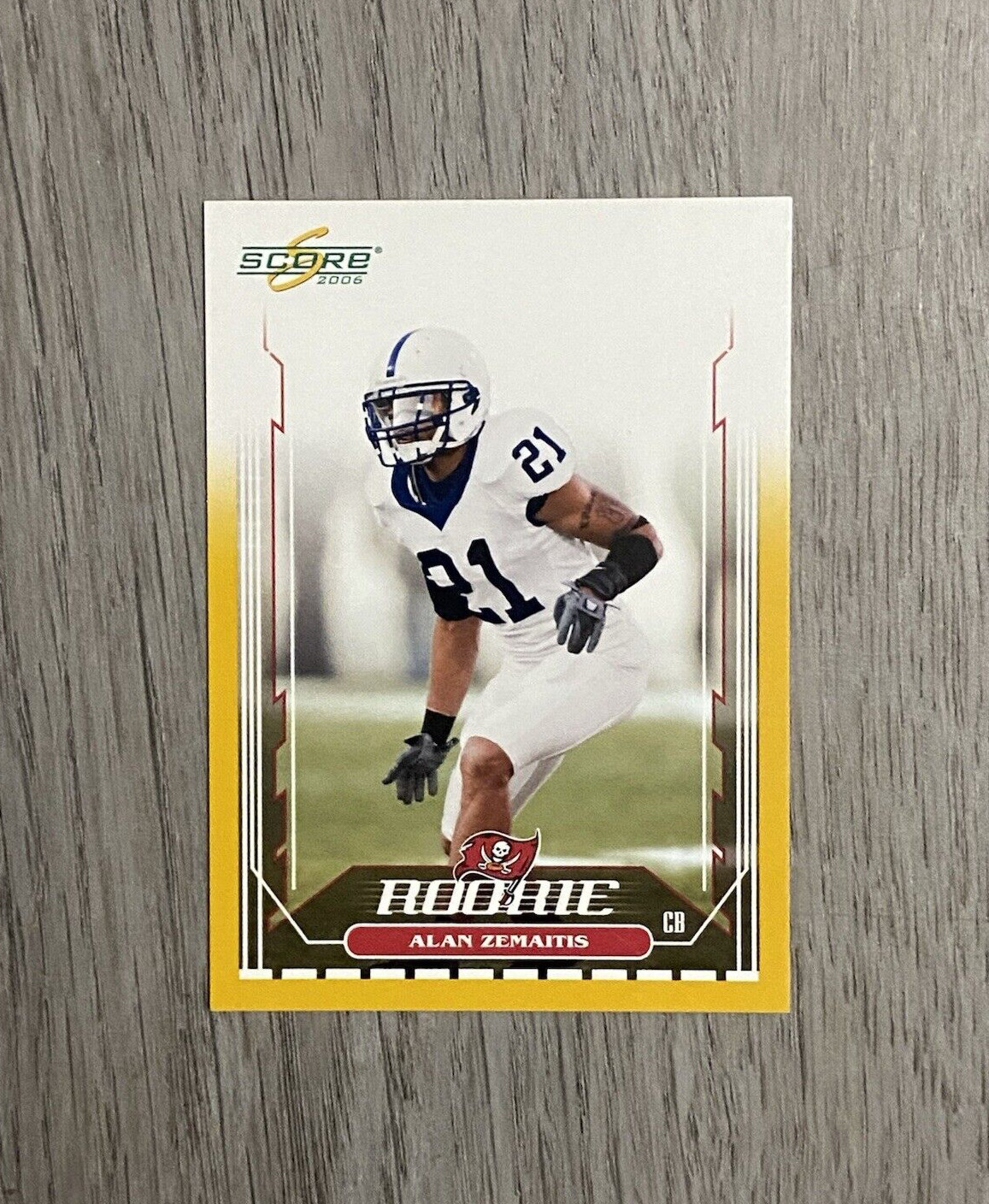 2006 NFL Score Football | Alan Zemaitis RC | /600 | #351 | Buccaneers