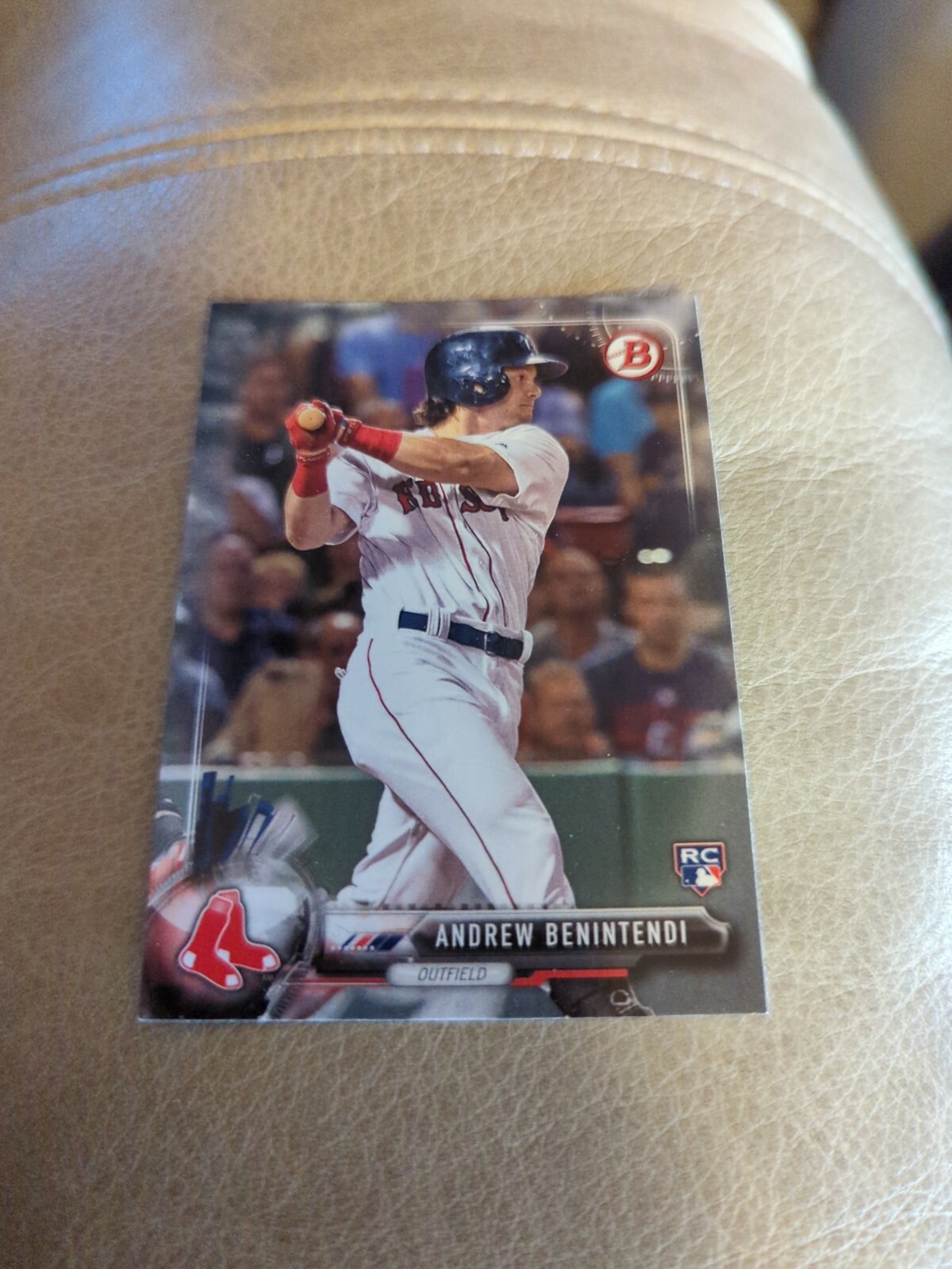 ANDREW BENINTENDI 2017 BOWMAN #23 RED SOX ROOKIE LOGO RC