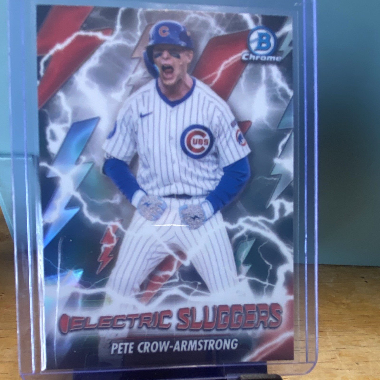 Bowman Chrome Electric Sluggers Pete Crow-Armstrong Chicago Cubs #ES-24