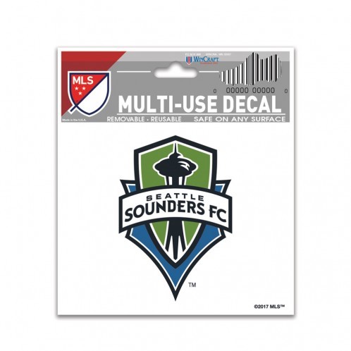 Seattle Sounders 3×4 Inches Multi Use Decal Window, Car or Laptop! Reusable
