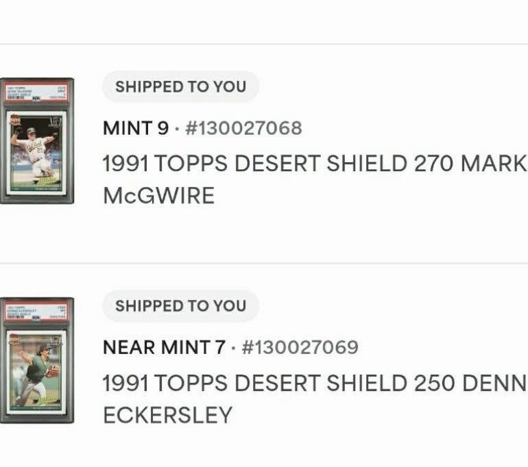 1991 Topps Desert Shield Baseball Cards U-pick
