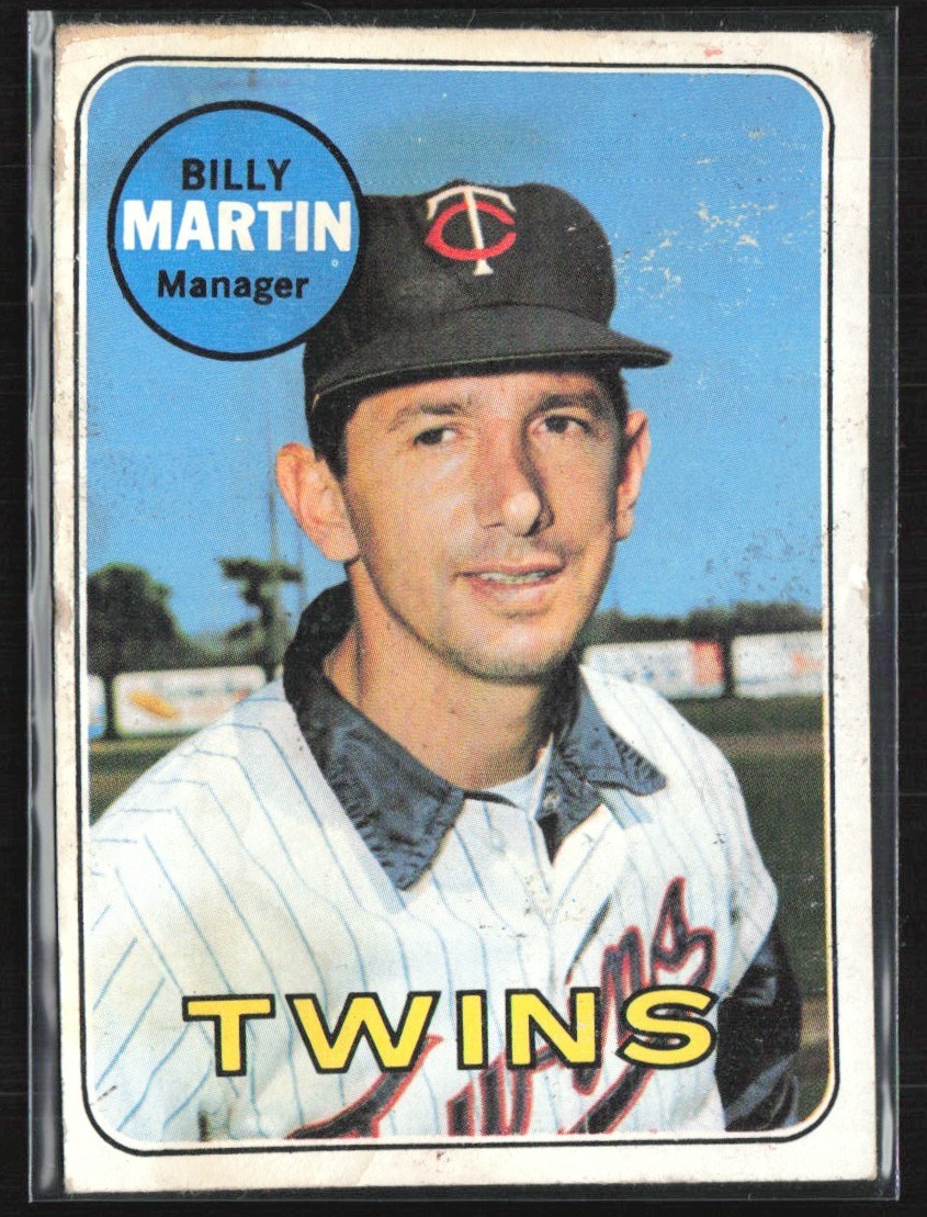 Billy Martin 1969 Topps A #547 Minnesota Twins