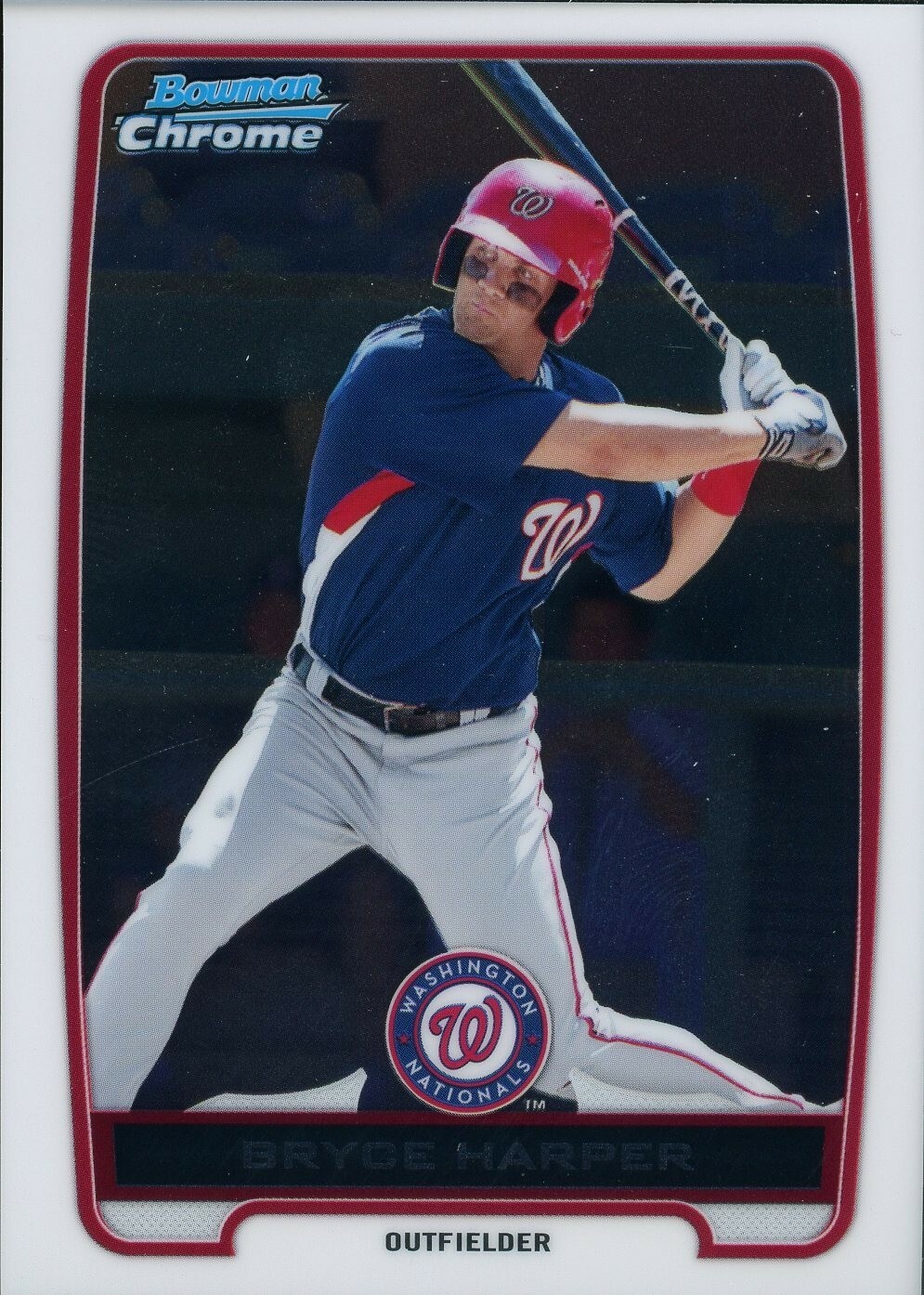 2012 Bowman Chrome #BCP10 Bryce Harper Prospect Card