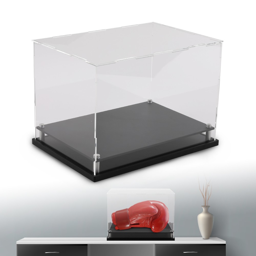 Black Base Riser Stand for Full Size Boxing Glove Holder Box Glove Display Case