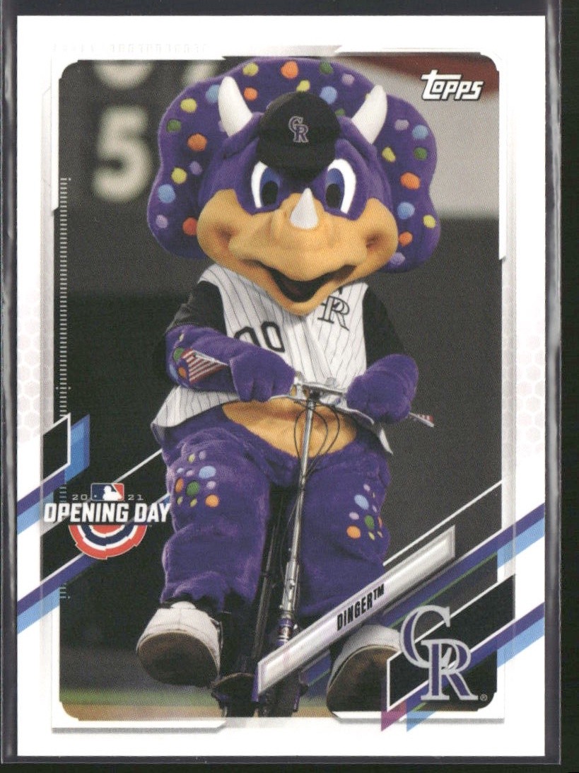 2021 Topps Opening Day Dinger Mascots #M-4 Colorado Rockies