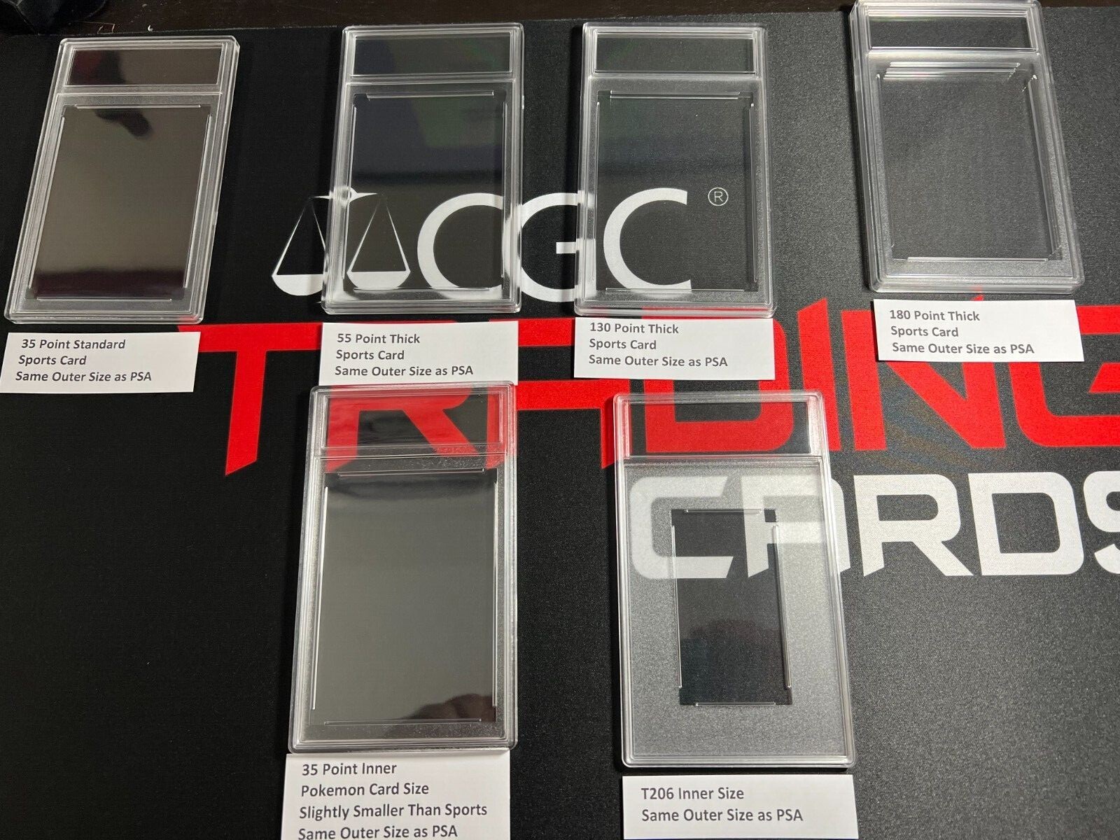 Empty Trading Card Slab Graded Card PSA Style Sports Cards Pokemon 55 130 180 pt
