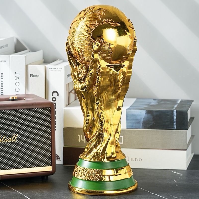 World Cup Trophy Replica 14.2in 2LB Gold Soccer Championship Award Display Decor