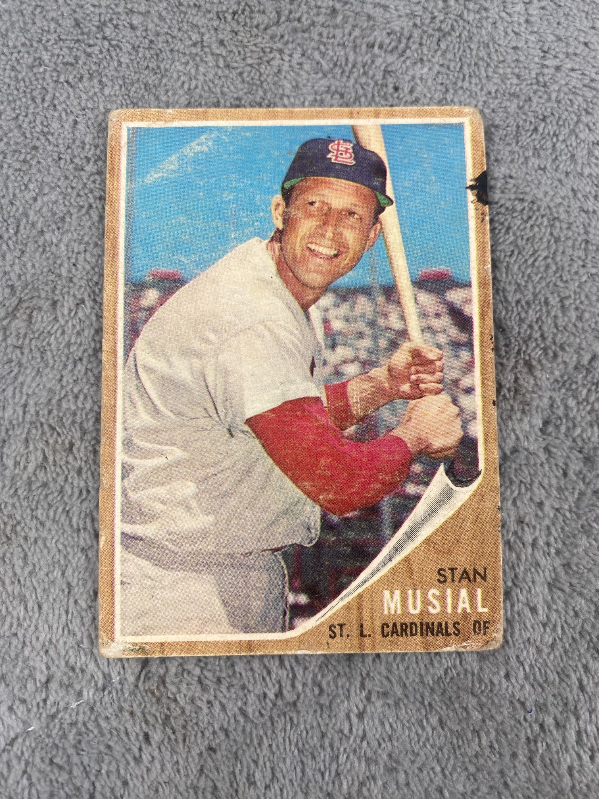 1962 Topps Stan Musial Baseball Card – B
