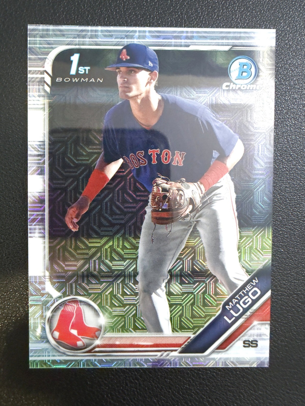 2019 Bowman Chrome Draft Matthew Lugo 1st Bowman Asia Mojo Refractor #BDC-139
