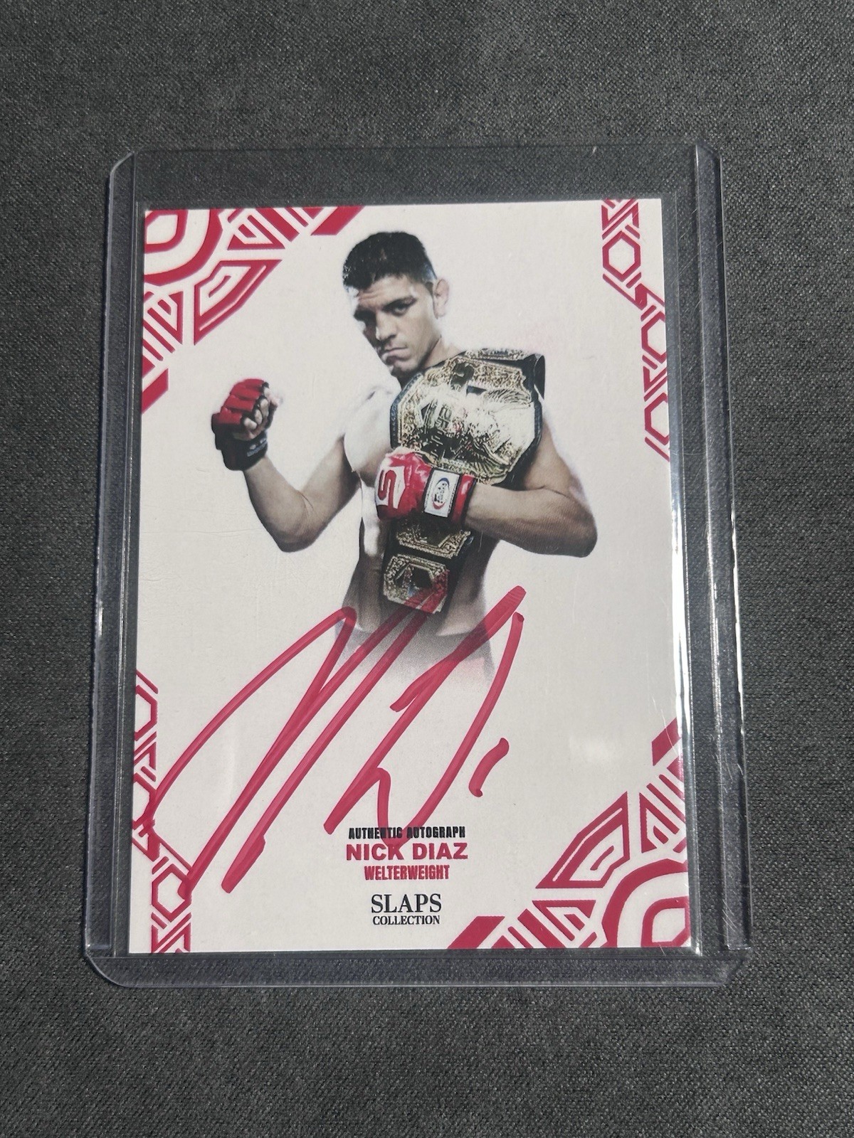Nick Diaz Signed On Card Autograph Collectors UFC Champ 2026 Slaps Collections