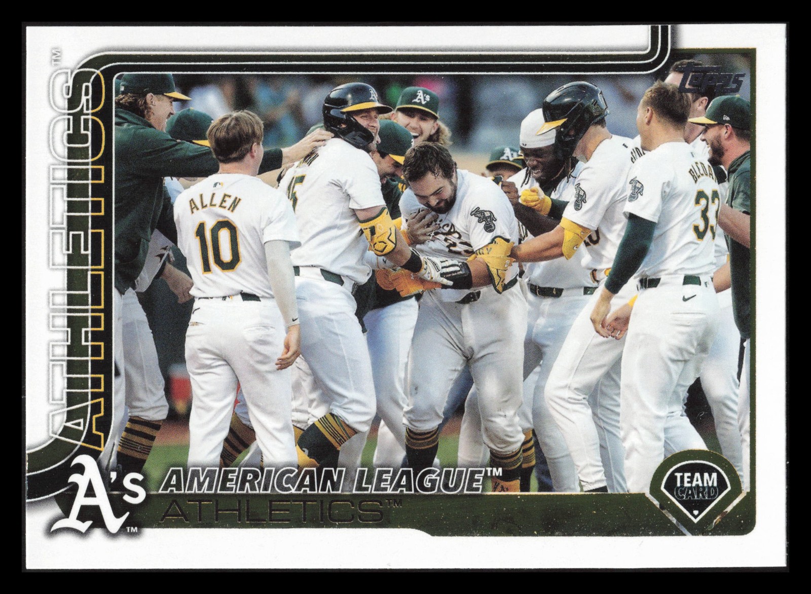 Athletics Team Card 2025 Topps Series 2 #594 Athletics