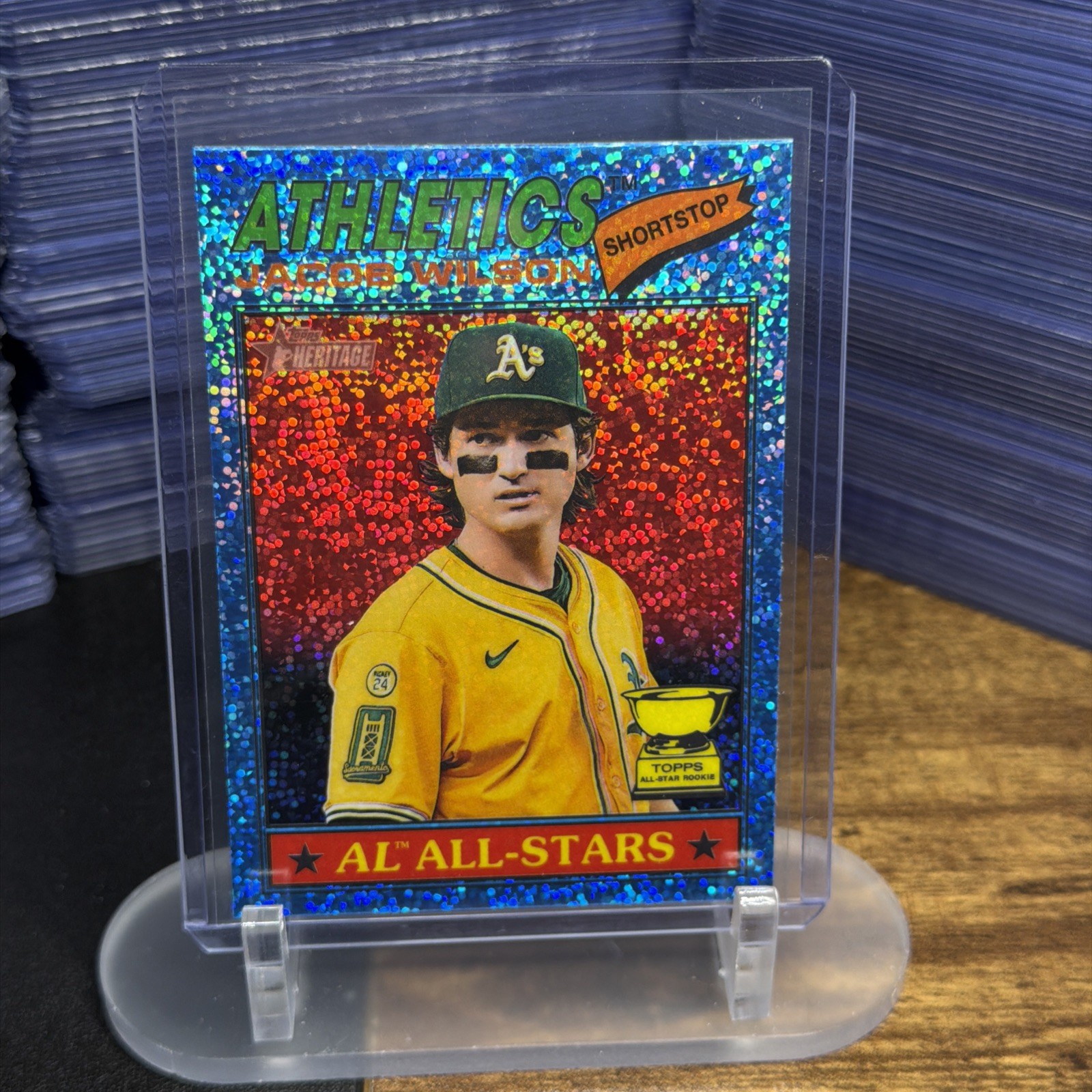 2026 Topps Heritage Chrome Blue Sparkle – You Pick – Stars & Rookies