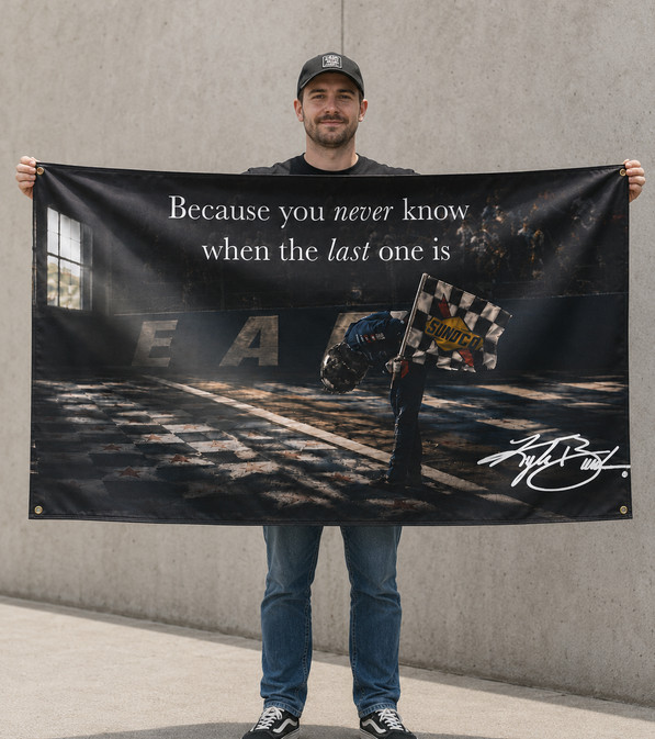 Kyle Busch Farewell Banner 36×18 NASCAR Racing Banner Kyle Busch Wall Decor