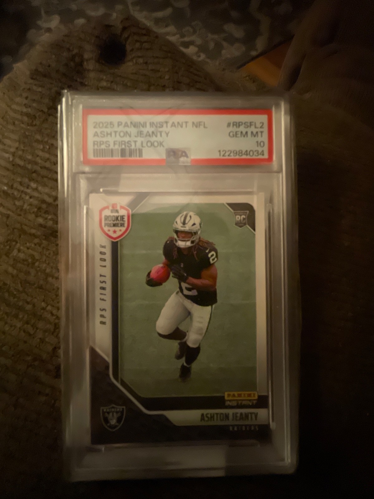 2025 Panini Instant Rps First Look – Ashton Jeanty #RPSFL-2 /3243 (RC)