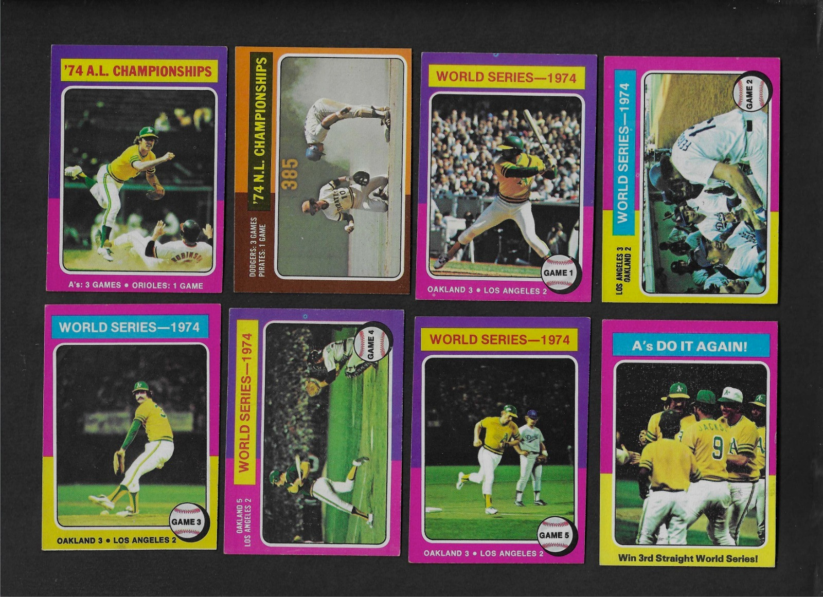 1975 Topps Baseball – WORLD SERIES, CHAMPIONSHIPS “U Pick” (With photos) Ex/Ex+
