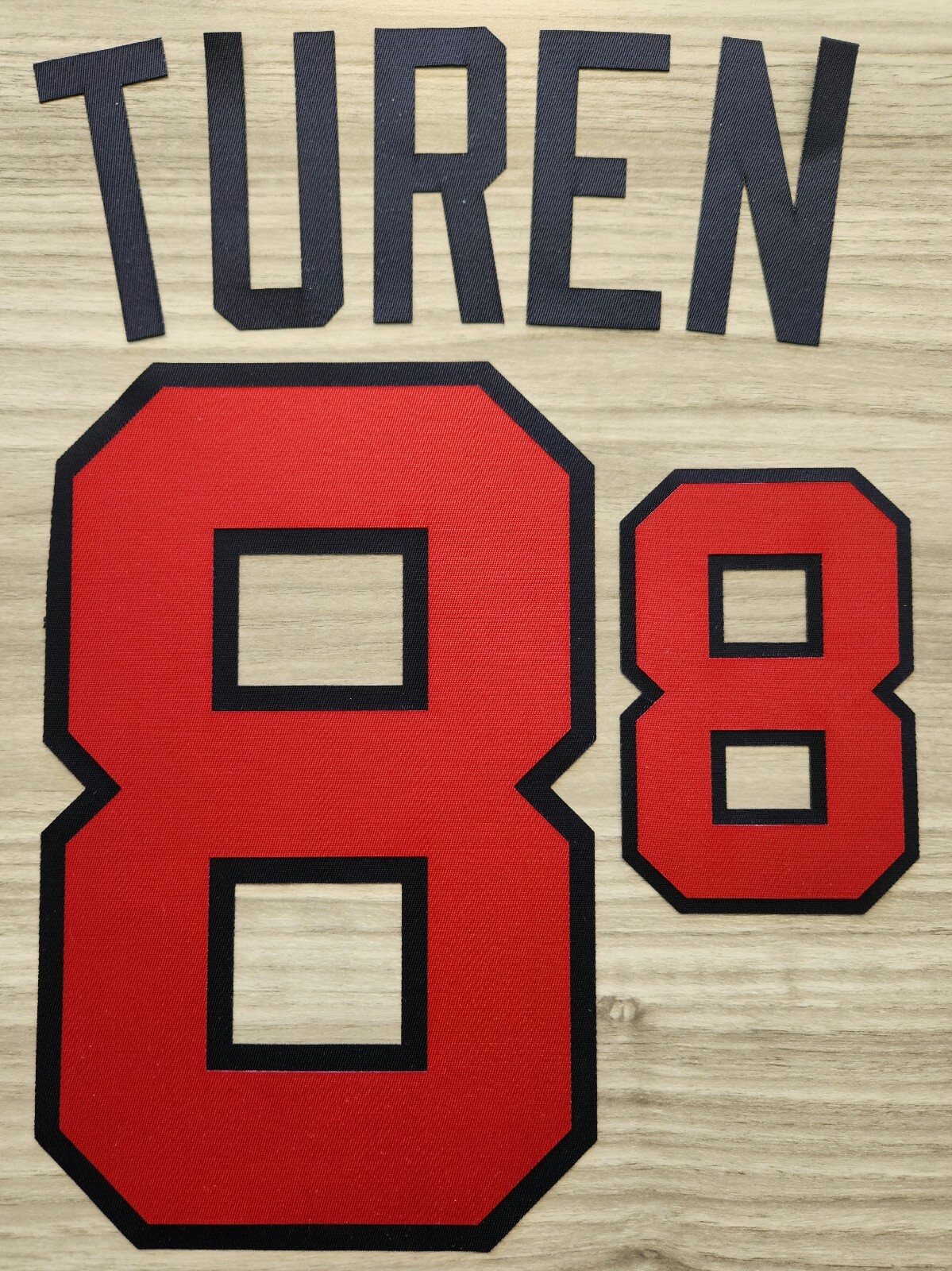 Team USA World Baseball Classic gray jersey lettering kit ANY NAME/ANY NUMBER