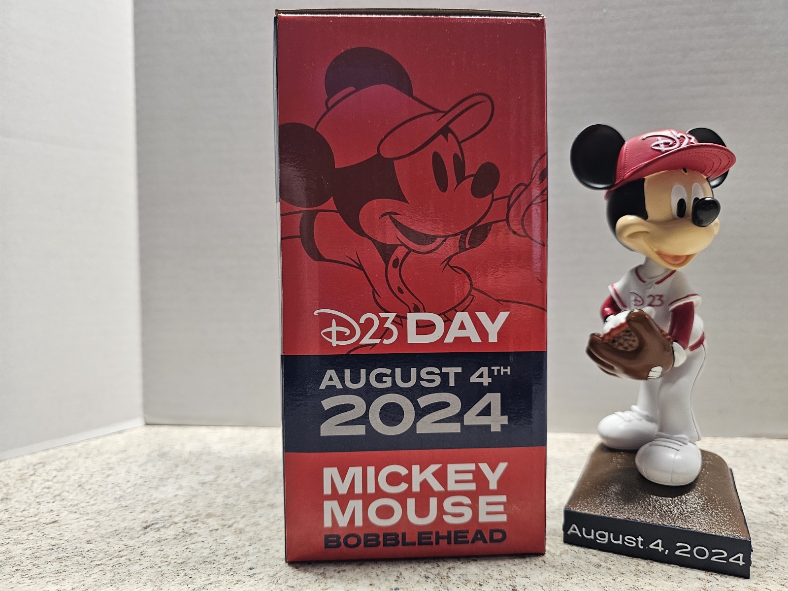 Mickey Mouse Los Angeles Angels MLB 2024 SGA Bobblehead NIB Disney D23