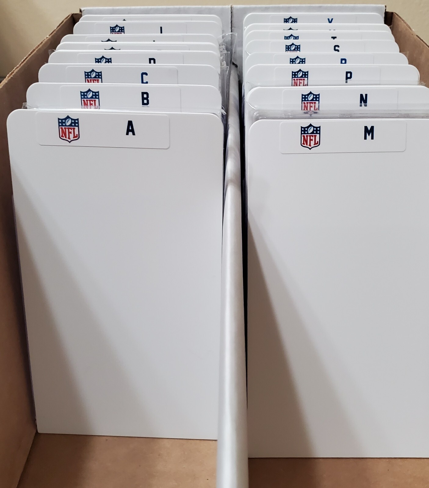 (26) GRADED Slab & Sports Card Dividers with 26 FREE NFL A-Z Labels Set
