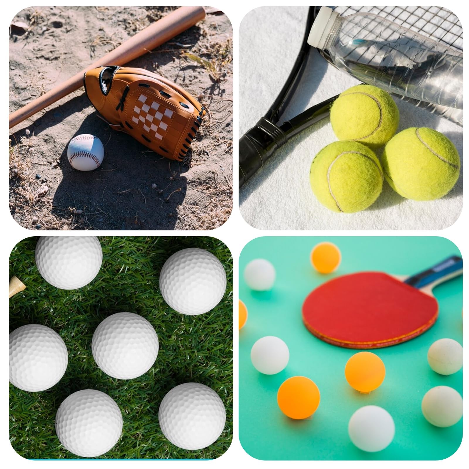 15Pcs Baseball Holder, Ball Stand Baseball Stand Sphere Holders for Display C…