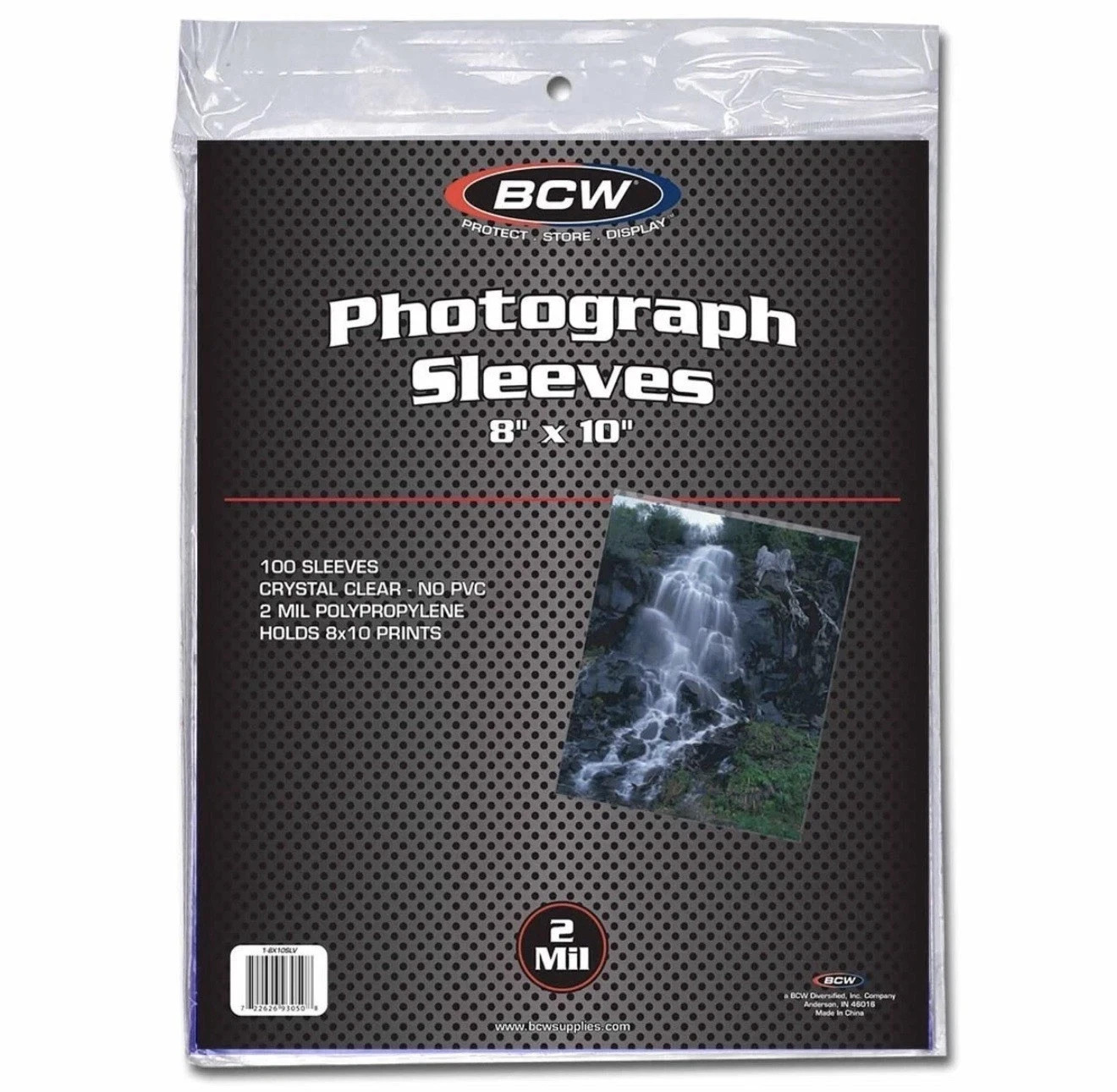 100 BCW 8X10 Photo Soft Sleeves Crystal Clear Archival-Quality Protectors